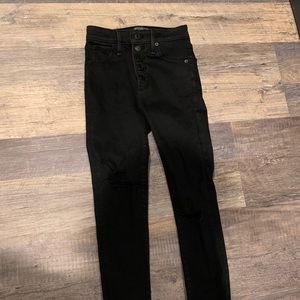 Abercrombie distressed skinny jeans